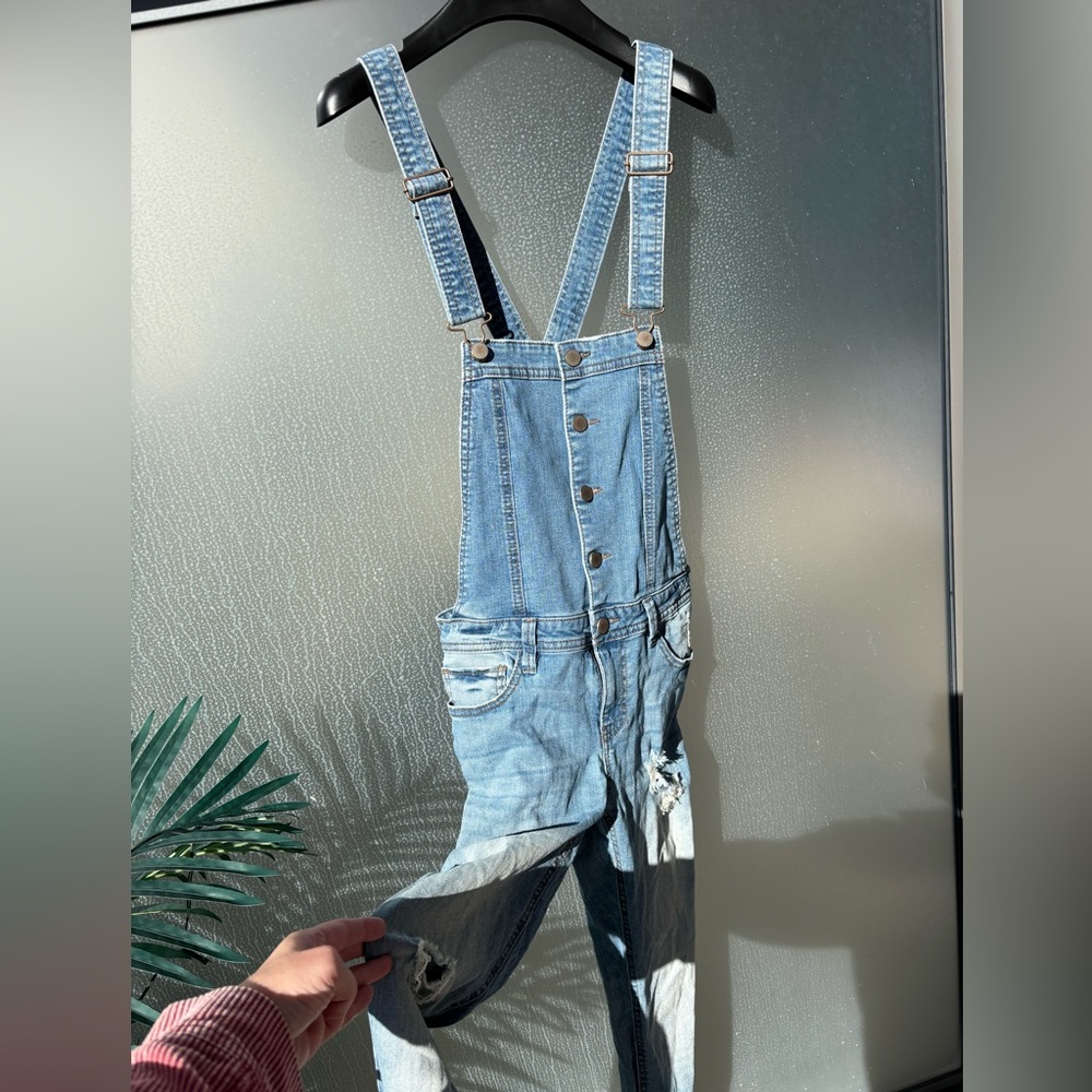Harper | Denim Overalls - Picture 2 of 4